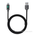 PD/100W Current Display Zinc Aluminum PD Charger Cable